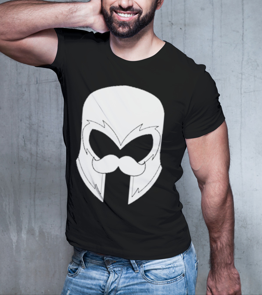 Remix’D Curleh Mustache Wolverine Mask T-Shirt