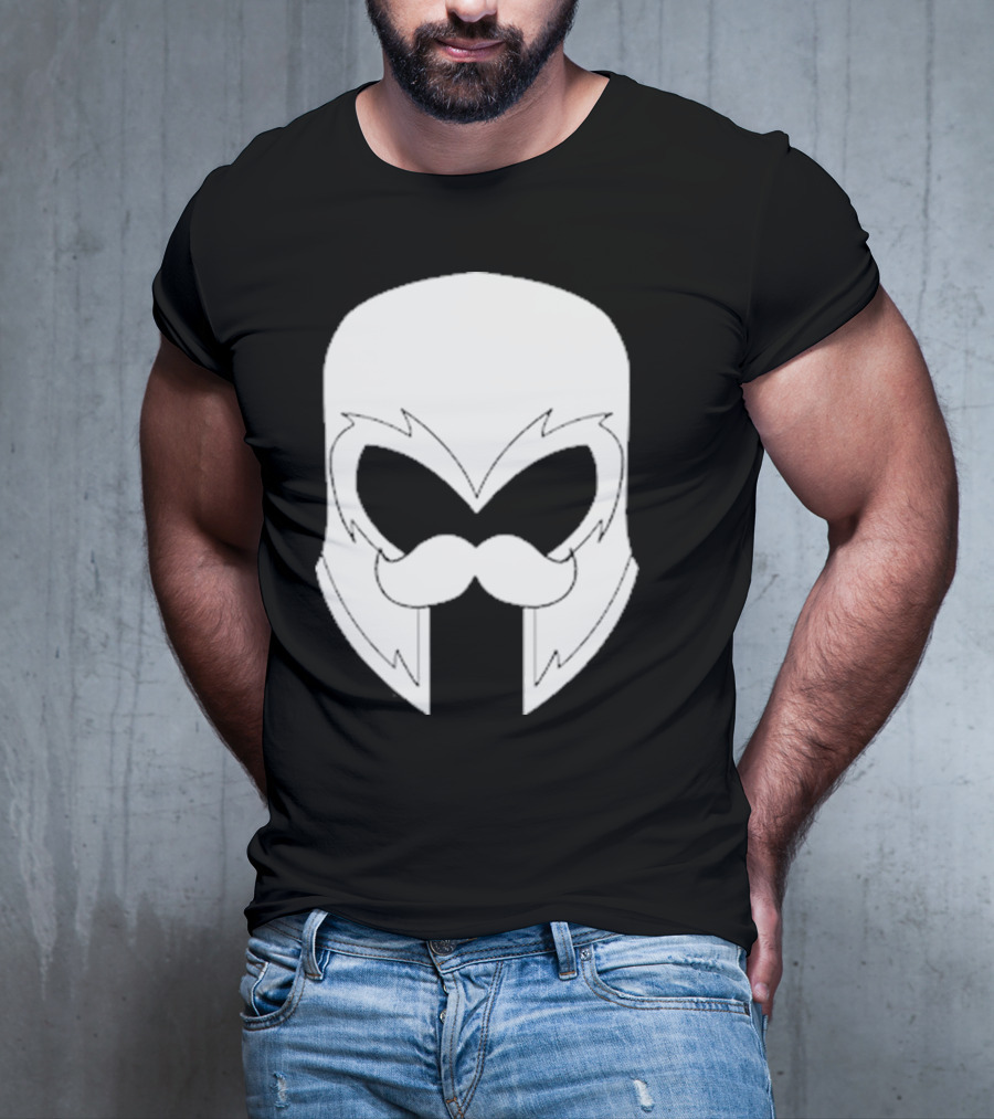 Remix’D Curleh Mustache Wolverine Mask T-Shirt