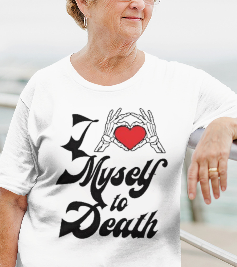 Chris Brown Skeleton Hand Heart I Love Myself To Death T-Shirt