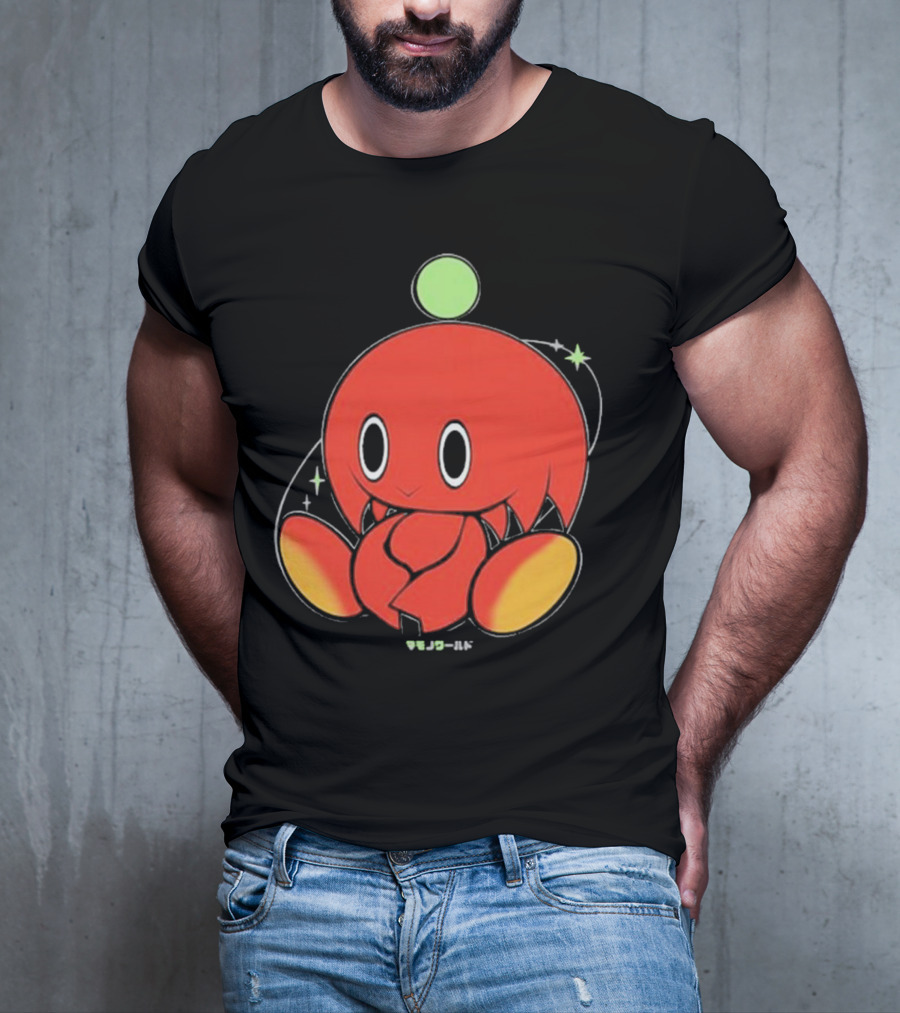 Chuckles Knuckles Chao Red Character With Green Ball T-Shirt