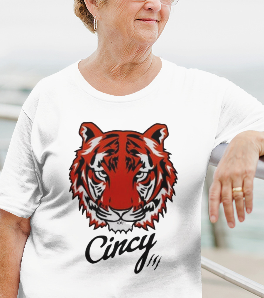 Cincinnati Bengals Cincy The Tiger Head T-Shirt