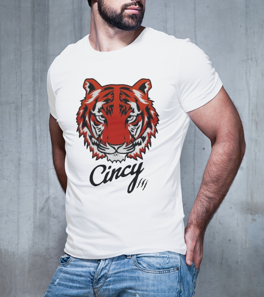Cincinnati Bengals Cincy The Tiger Head T-Shirt