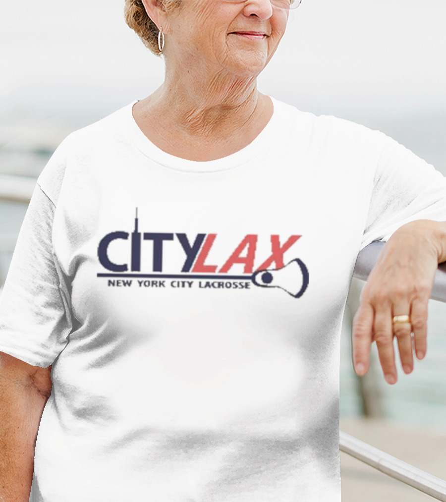 City Lax New York City Lacrosse Skyline T-Shirt