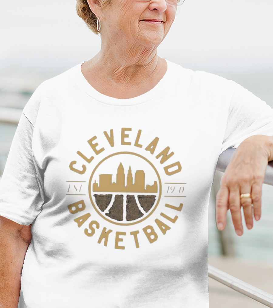 Cleveland Basketball Est 1901 Skyline Seal T-Shirt