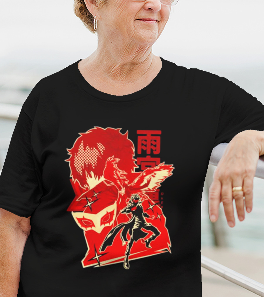 CODE NAME JOKER By Hypertwenty Persona Five Phantom Thief Art Red Japanese Text T-Shirt