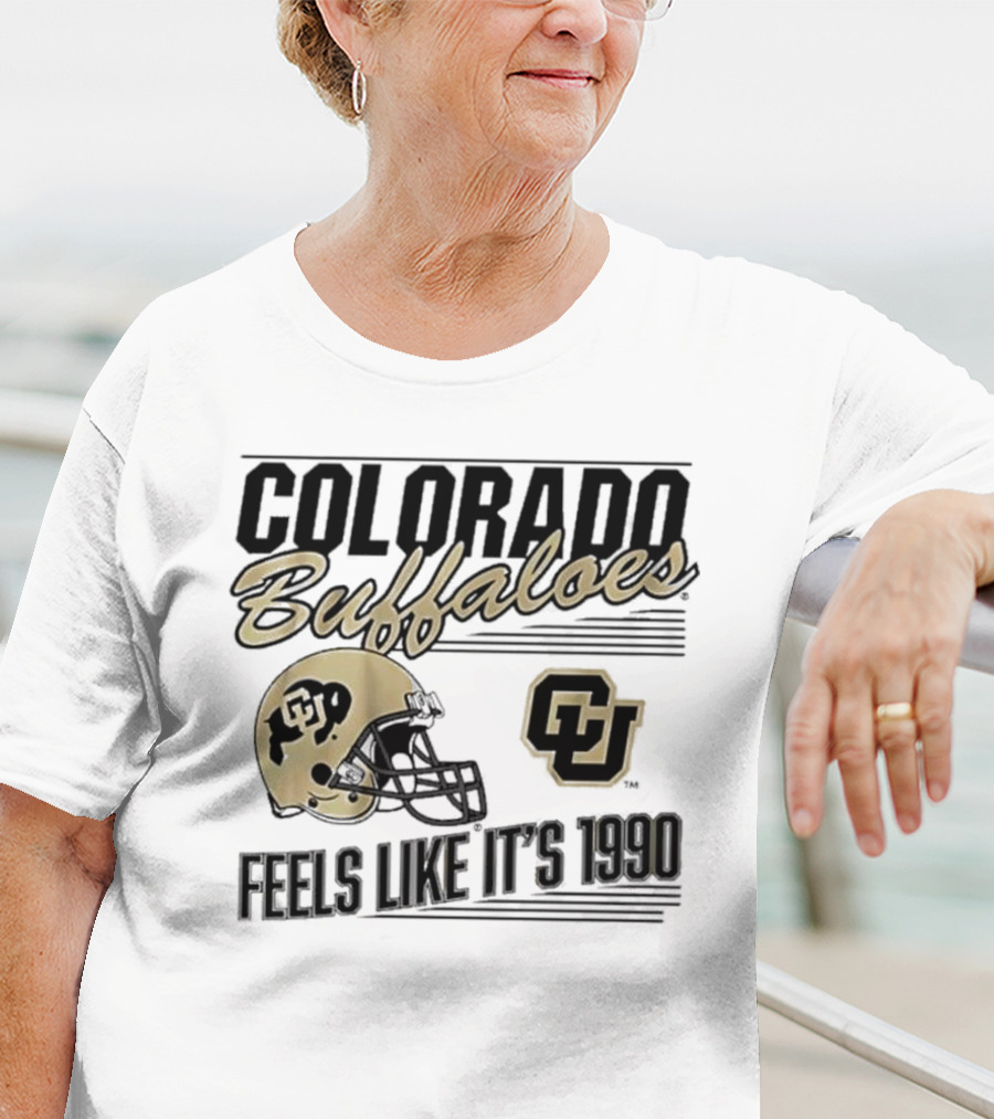 Colorado Buffaloes Helmet Feels Like It's 1990 CU T-Shirt