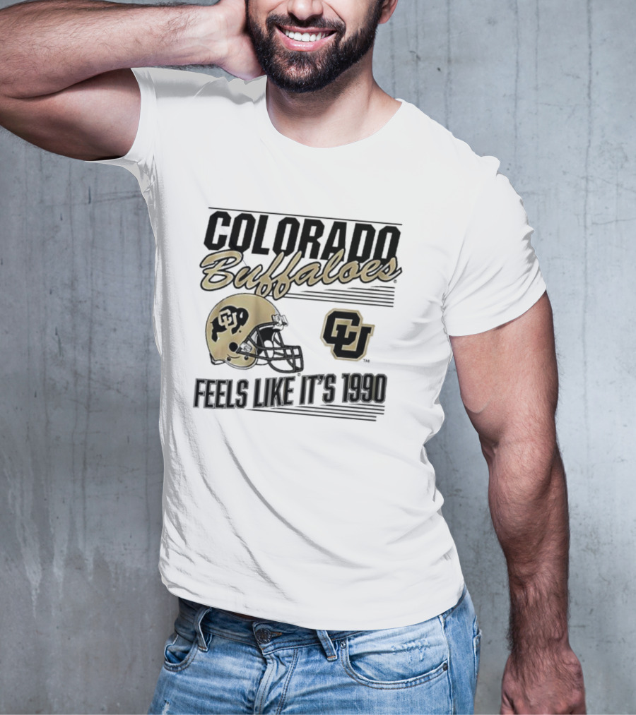 Colorado Buffaloes Helmet Feels Like It's 1990 CU T-Shirt