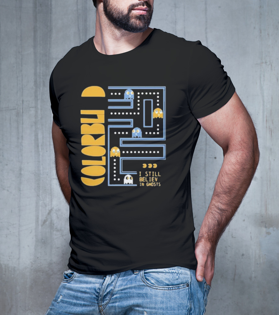 Colorblind I Still Believe In Ghosts Pac-Man Ghosts Maze T-Shirt