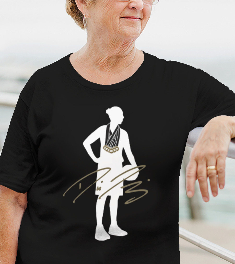 Diana Taurasi 6x Gold Medalist Silhouette With Signature T-Shirt