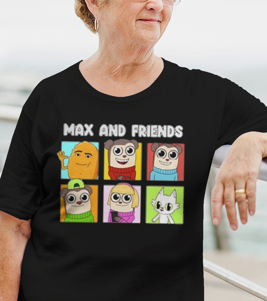 Max And Friends Cartoon Characters Collection T-Shirt