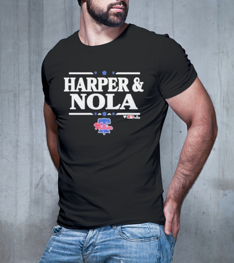 Harper And Nola Philadelphia Phillies Team Baseball Stars T-Shirt