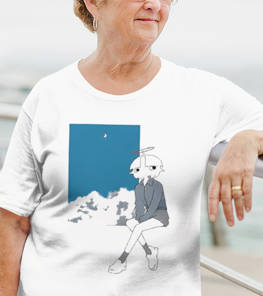 Chew Chew Store Shining Sitting By The Blue Window T-Shirt