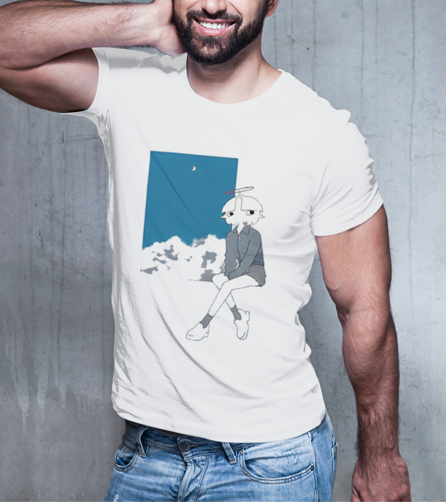 Chew Chew Store Shining Sitting By The Blue Window T-Shirt