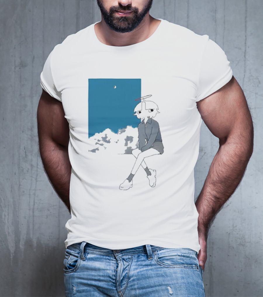 Chew Chew Store Shining Sitting By The Blue Window T-Shirt