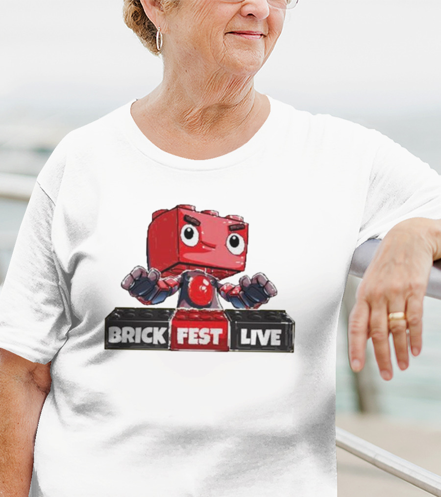 LEGO Brick Fest Live Animated Character Block T-Shirt