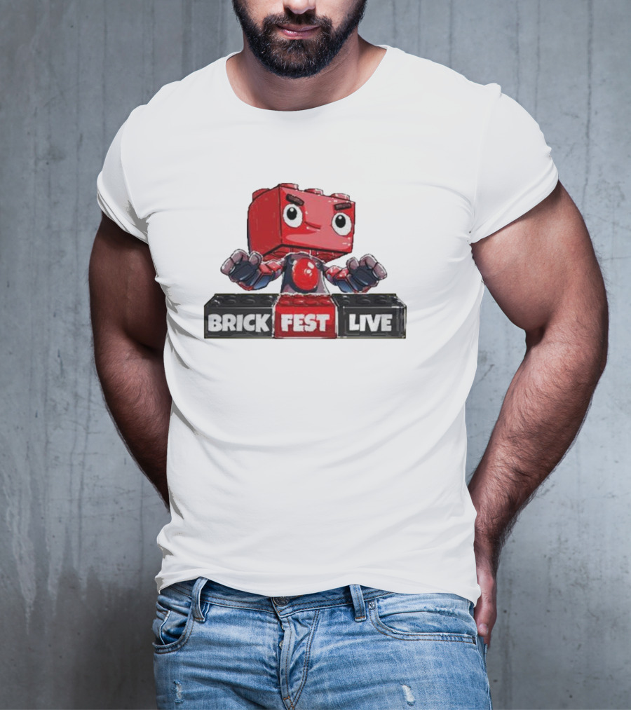 LEGO Brick Fest Live Animated Character Block T-Shirt