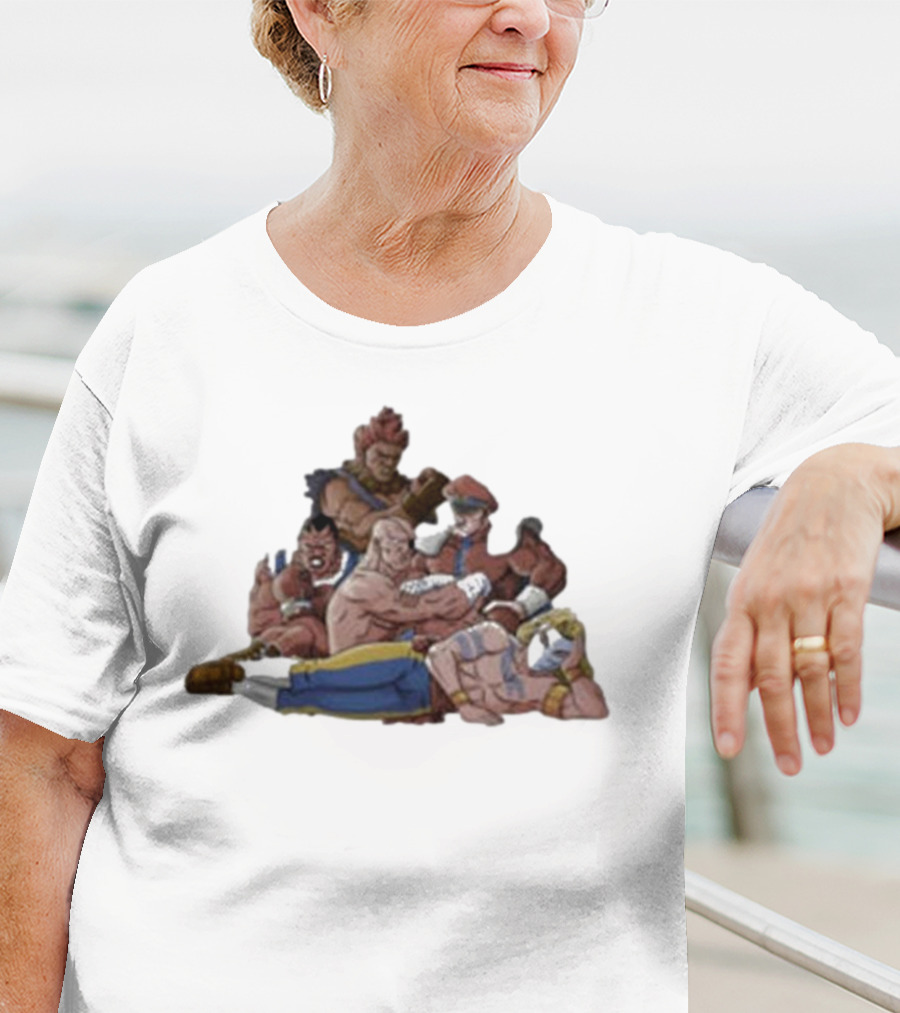 Street Fighter X The Breakfast Club Evil Fighters Club Crossover Characters T-Shirt