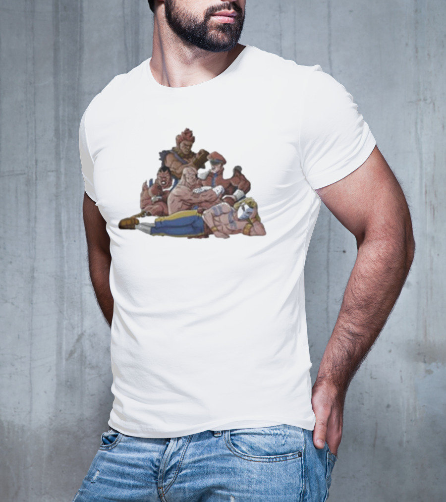 Street Fighter X The Breakfast Club Evil Fighters Club Crossover Characters T-Shirt