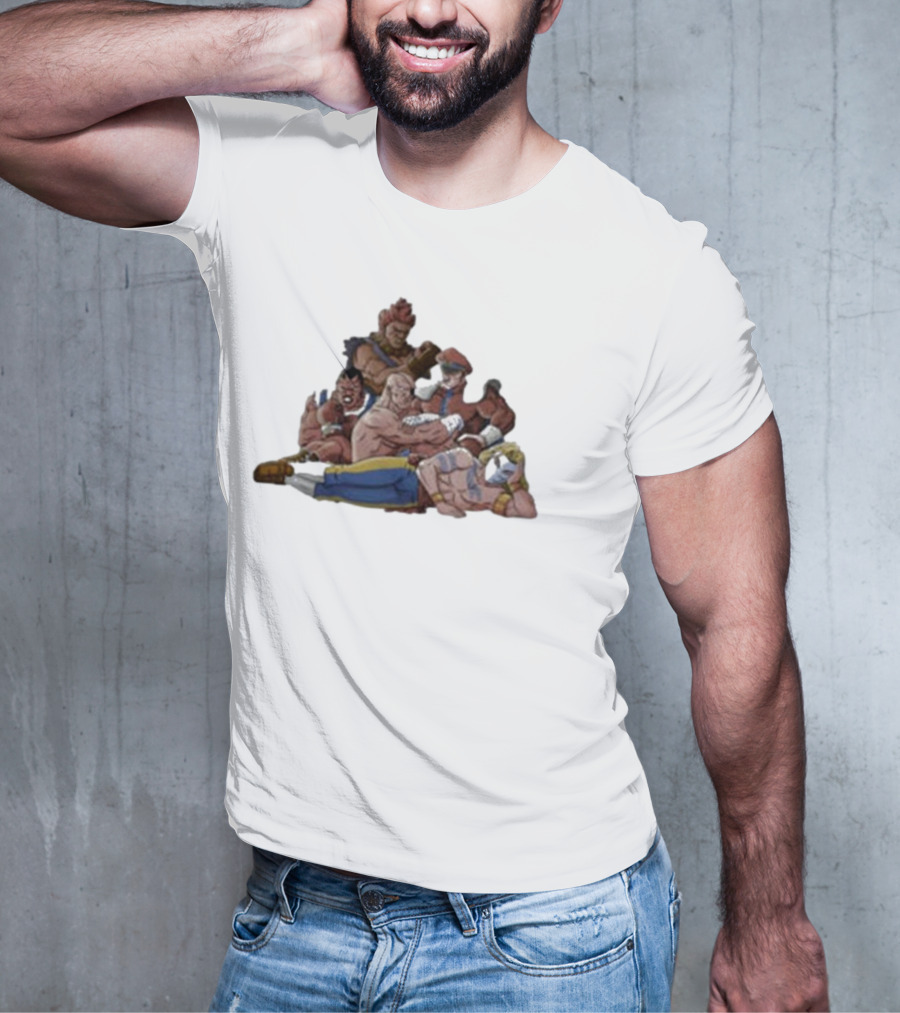 Street Fighter X The Breakfast Club Evil Fighters Club Crossover Characters T-Shirt