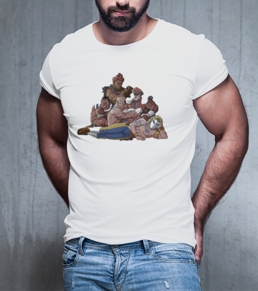 Street Fighter X The Breakfast Club Evil Fighters Club Crossover Characters T-Shirt