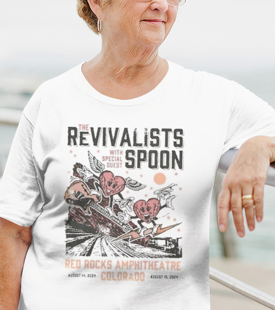 The Revivalists With Spoon Special Guest Red Rocks Amphitheatre August 14 15 T-Shirt