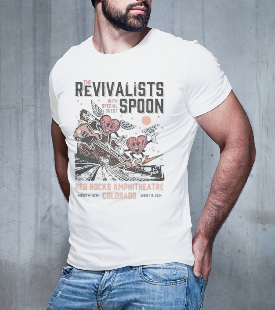 The Revivalists With Spoon Special Guest Red Rocks Amphitheatre August 14 15 T-Shirt