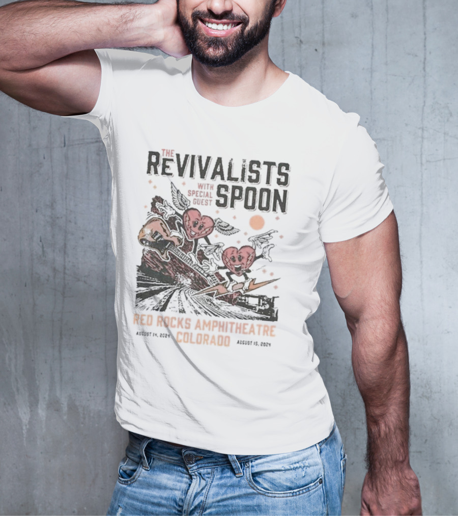The Revivalists With Spoon Special Guest Red Rocks Amphitheatre August 14 15 T-Shirt