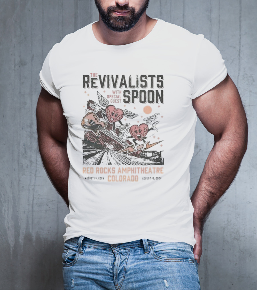 The Revivalists With Spoon Special Guest Red Rocks Amphitheatre August 14 15 T-Shirt