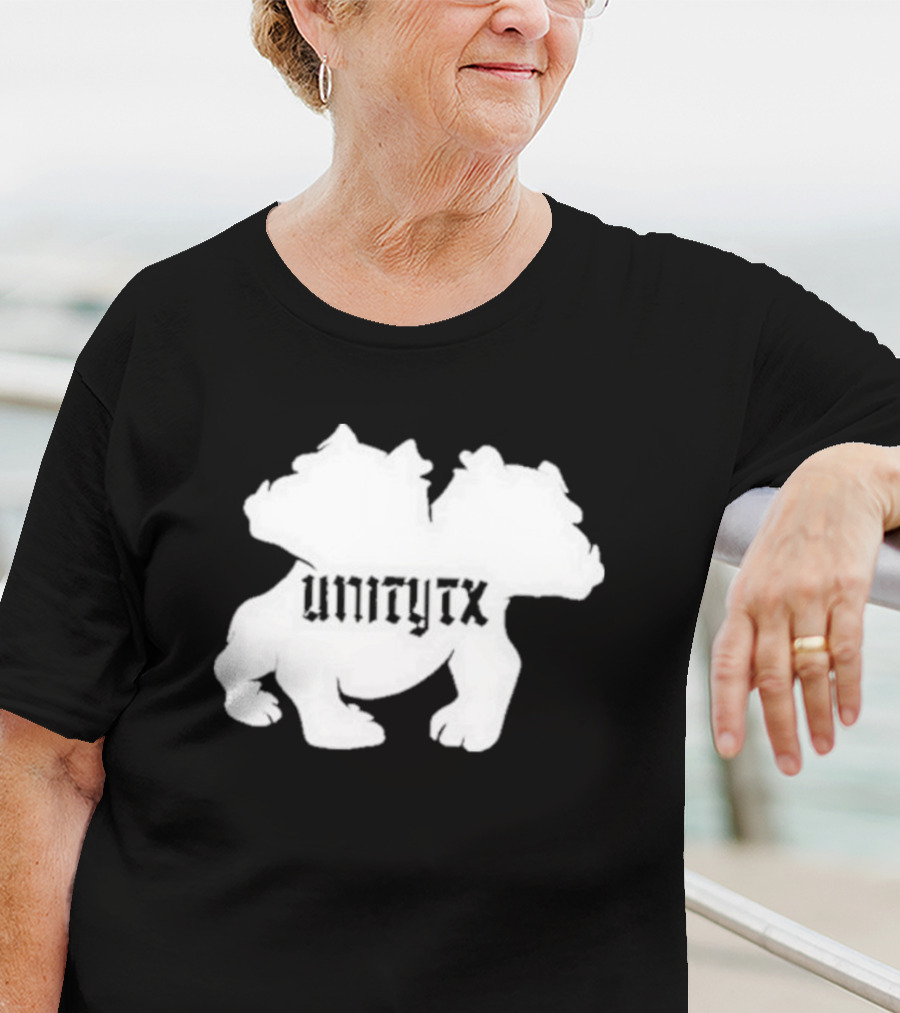 Unitytx Bulldog Silhouette Twins T-Shirt