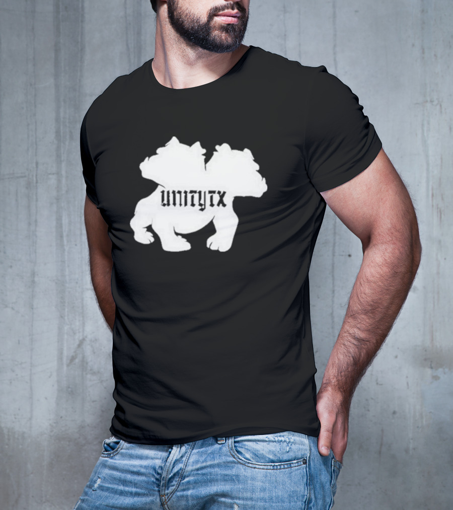 Unitytx Bulldog Silhouette Twins T-Shirt