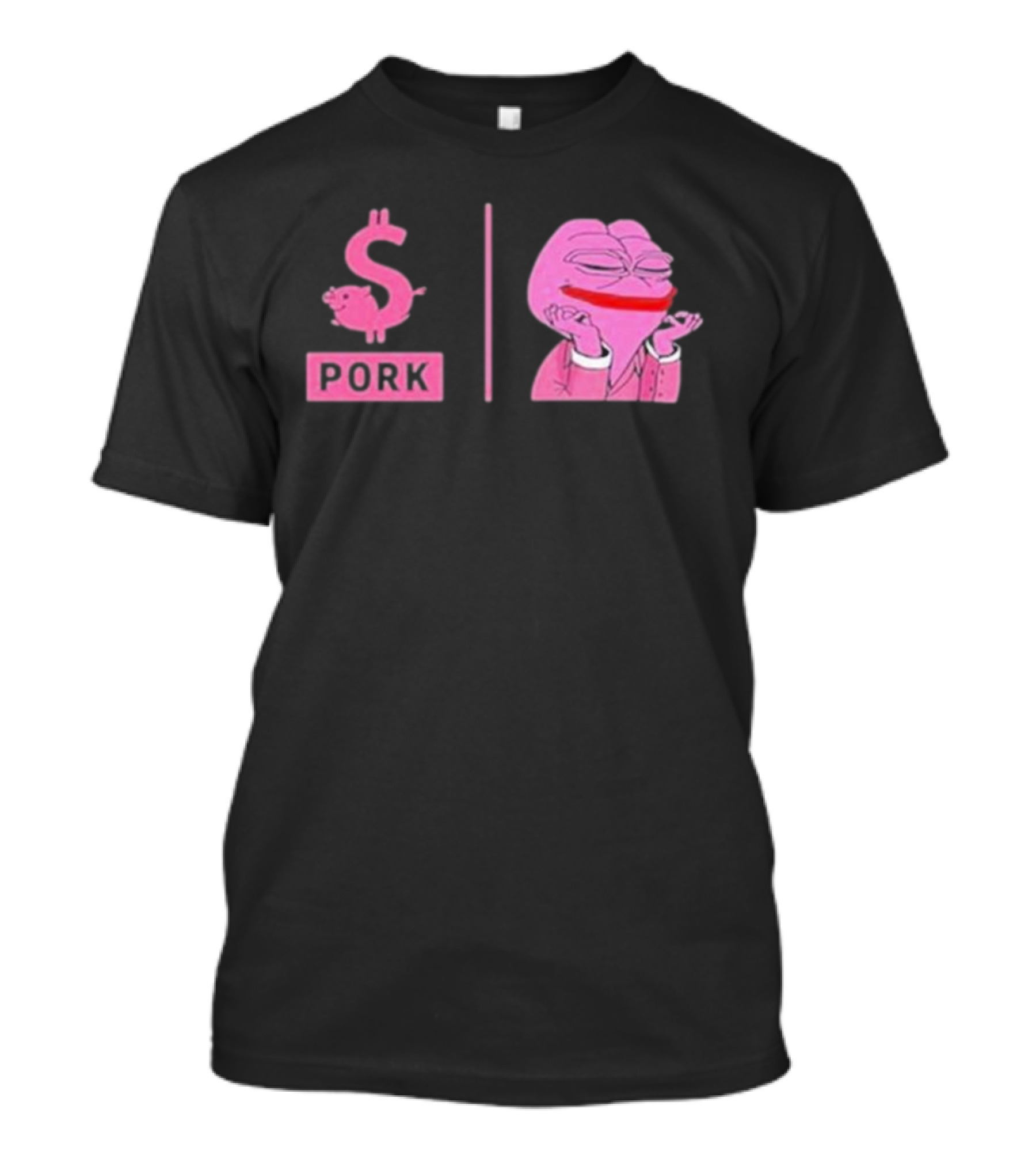 Pork $pork Pepe Meme Pink Frog T-Shirt