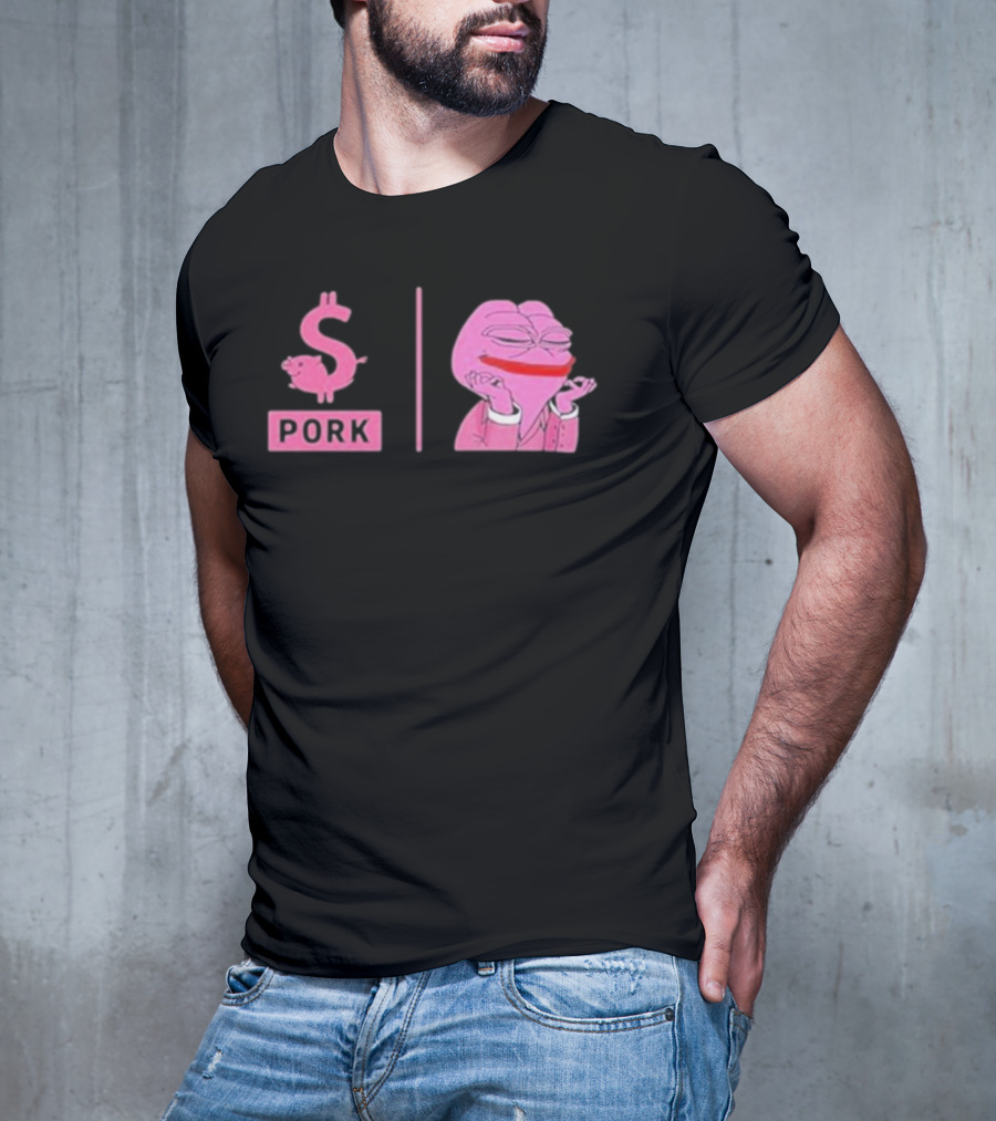 Pork $pork Pepe Meme Pink Frog T-Shirt