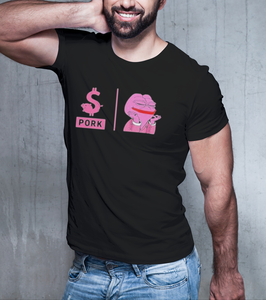 Pork $pork Pepe Meme Pink Frog T-Shirt