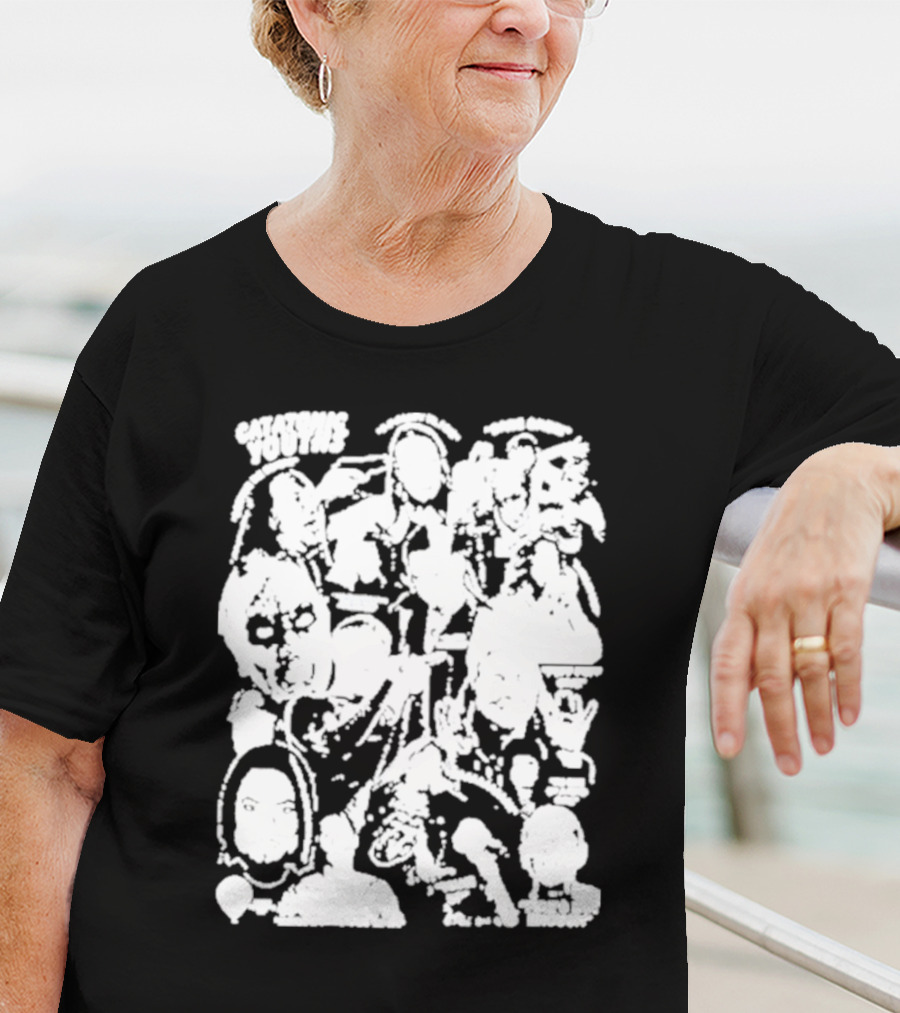 Catatonicyouths Collage Iconic Figures And Symbols T-Shirt