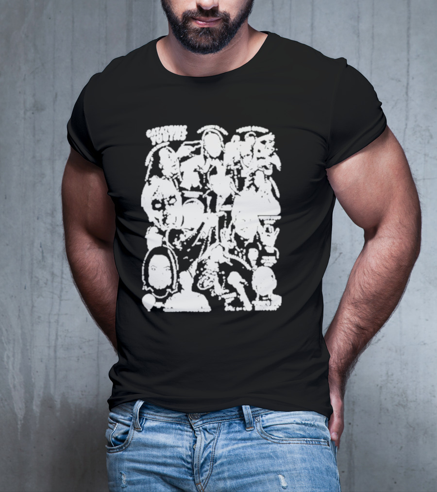 Catatonicyouths Collage Iconic Figures And Symbols T-Shirt