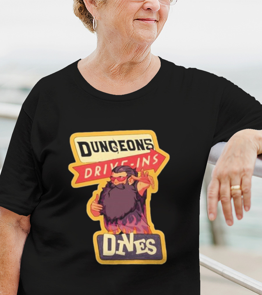 Dungeons Drive-Ins Dives Catskullery Senshi T-Shirt