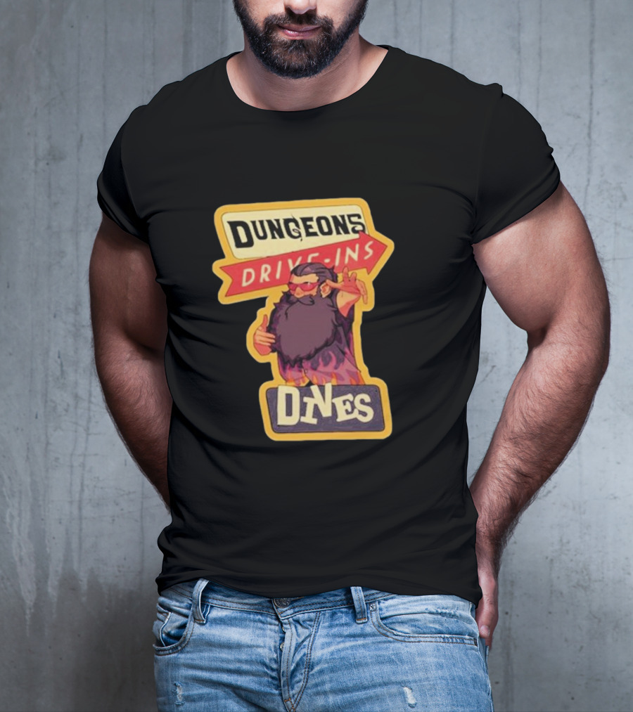 Dungeons Drive-Ins Dives Catskullery Senshi T-Shirt