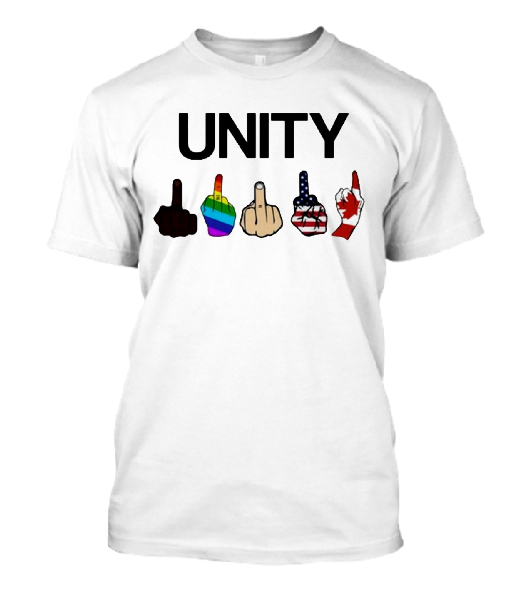 UNITY Hang Over Gang Funny Flags Diversity T-Shirt