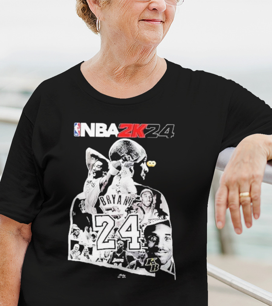 NBA 2K24 Mamba Day Kobe Bryant 24 08 24 Two Sides T-Shirt