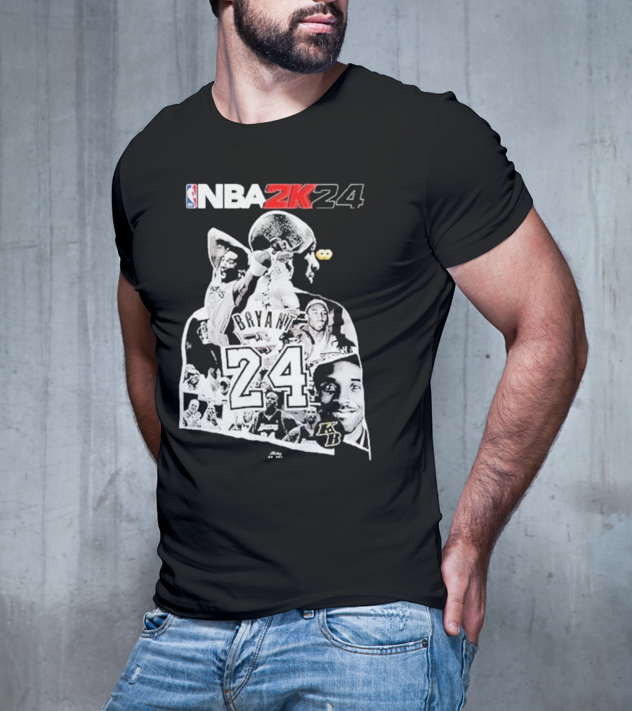 NBA 2K24 Mamba Day Kobe Bryant 24 08 24 Two Sides T-Shirt