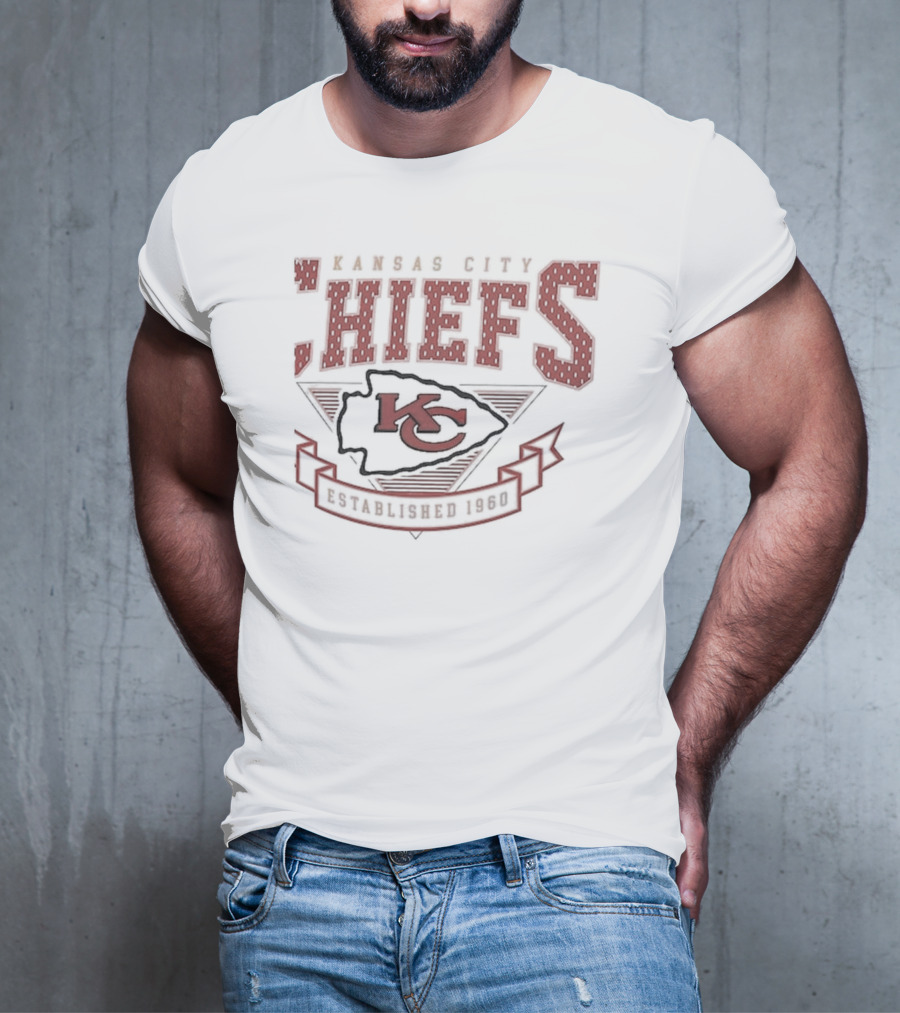 Kansas City Chiefs Established 1960 Retro Team Logo Starter 80s T-Shirt