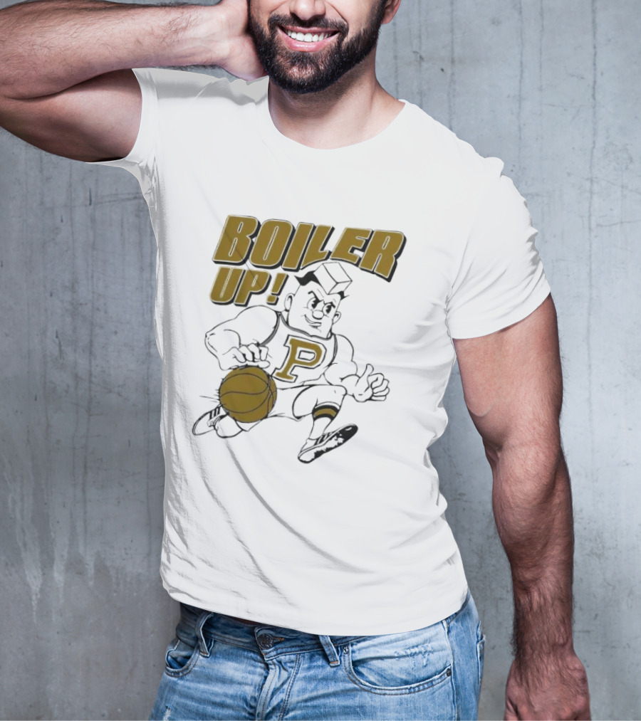 BOILER UP Basketball 70's Mascot P T-Shirt