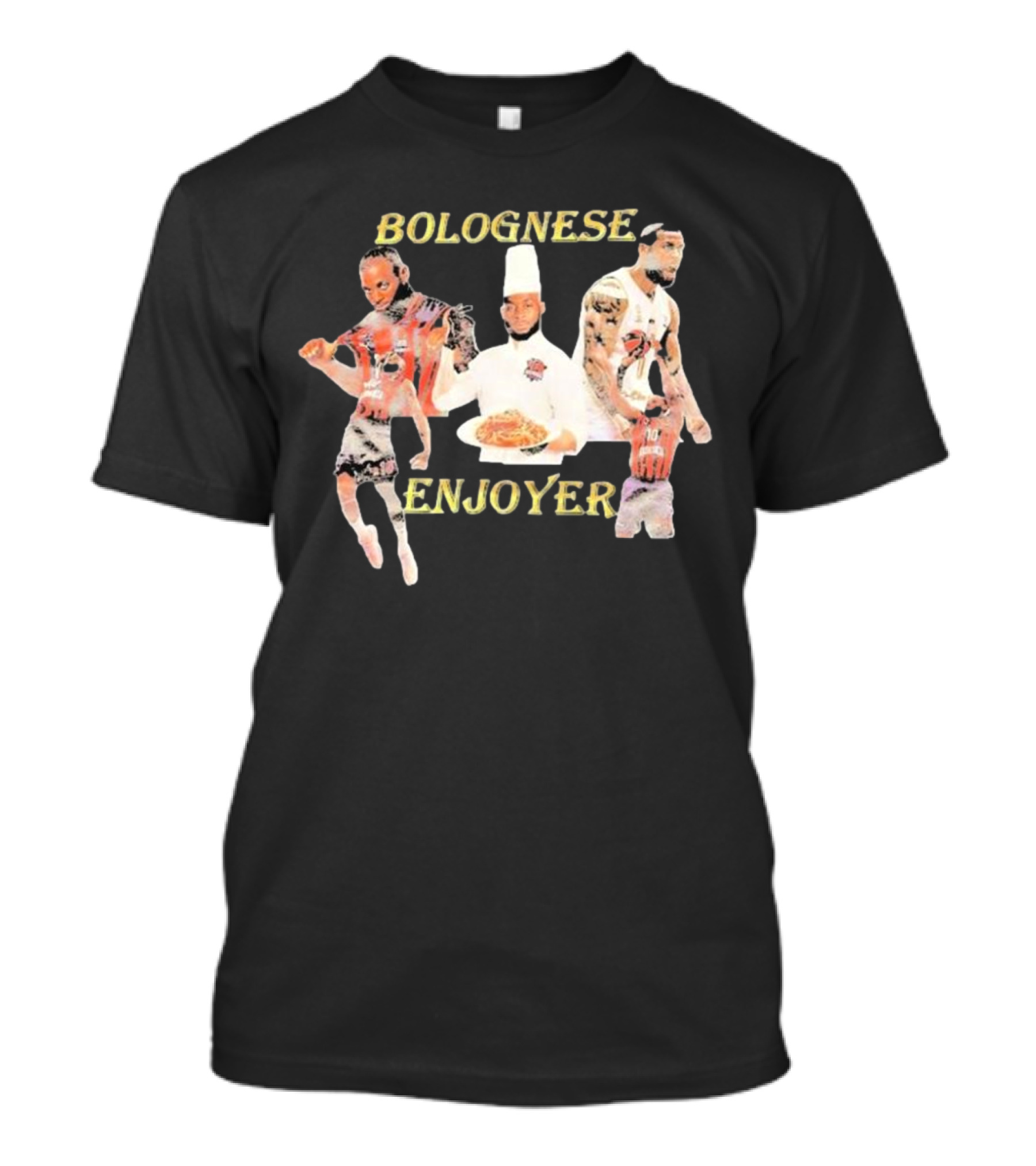 Bolognese Enjoyer Basketball Player Chef Motif T-Shirt