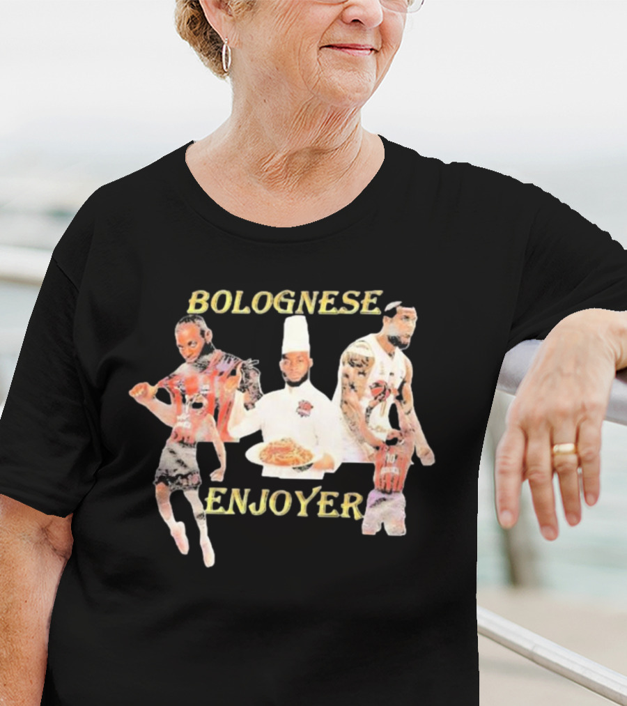 Bolognese Enjoyer Basketball Player Chef Motif T-Shirt
