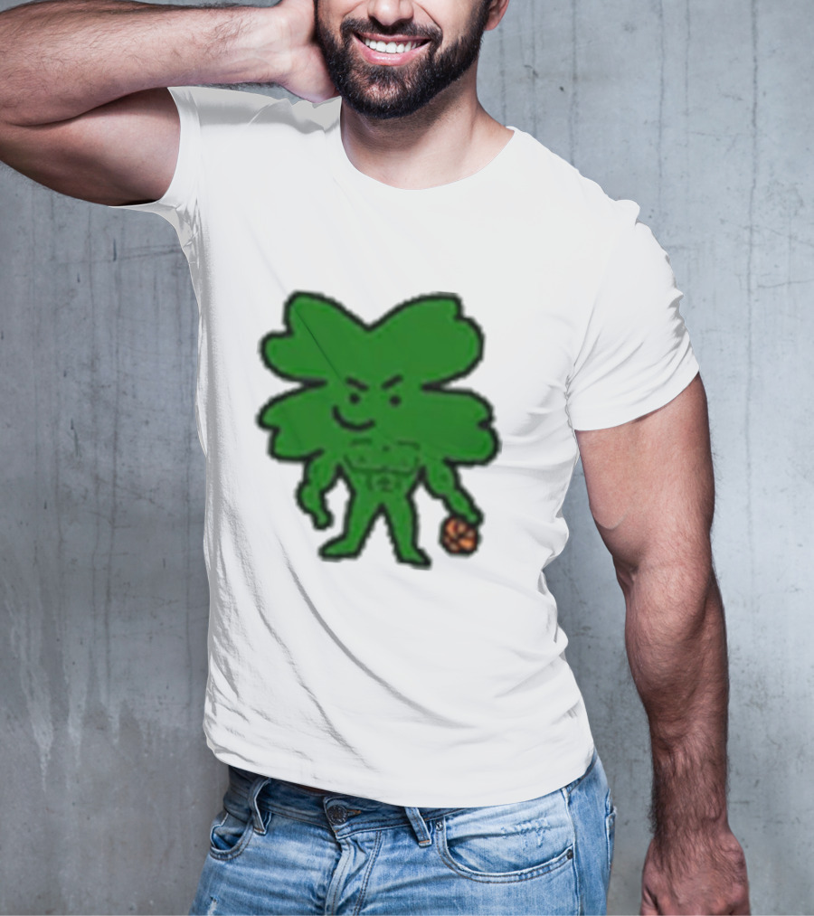 Boston Buff NBA Shamrock Basketball Player T-Shirt