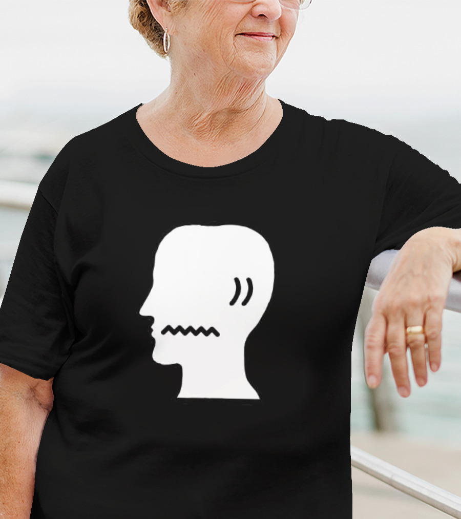 Brain Dead Head Profile Icon With Zigzag Mouth T-Shirt