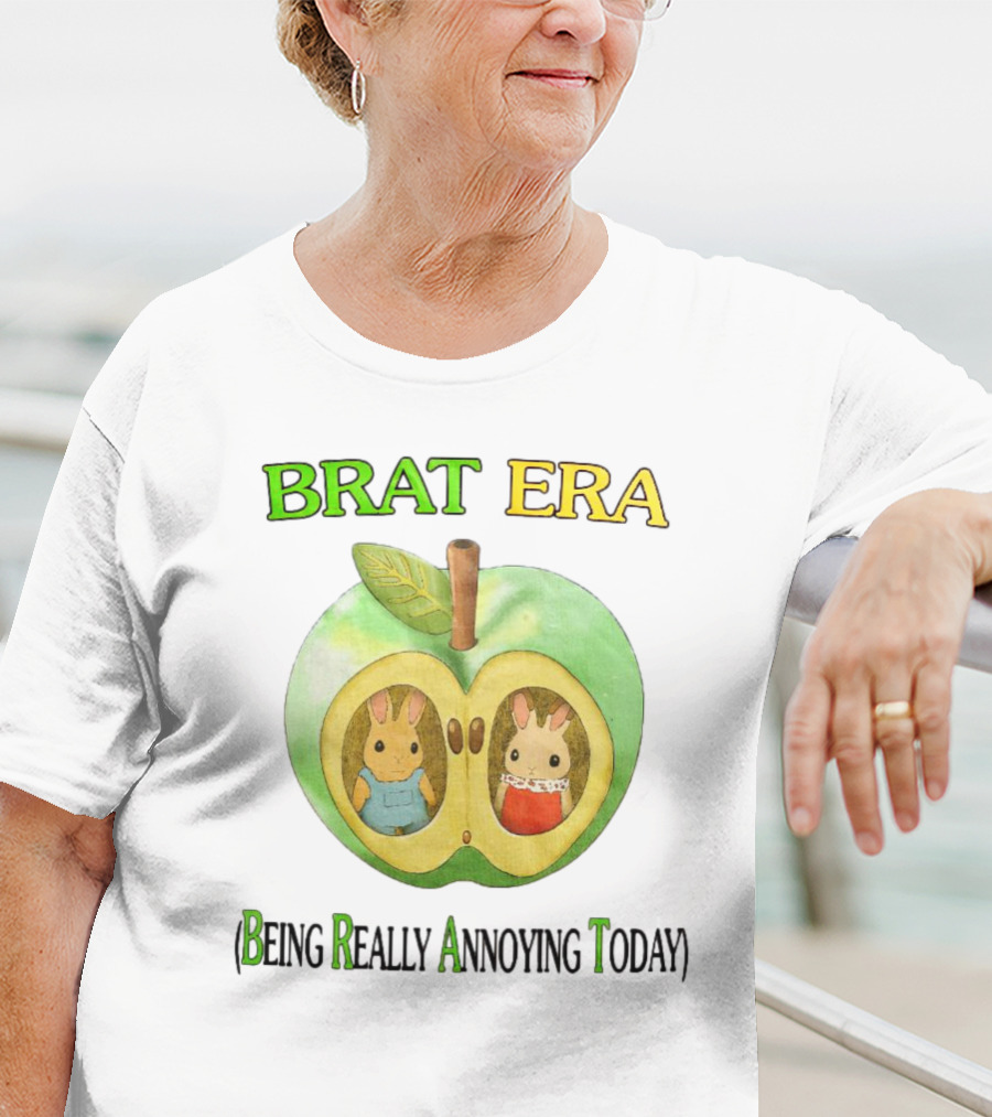 BRAT ERA Bunnies Inside Apple Being Really Annoying Today T-Shirt