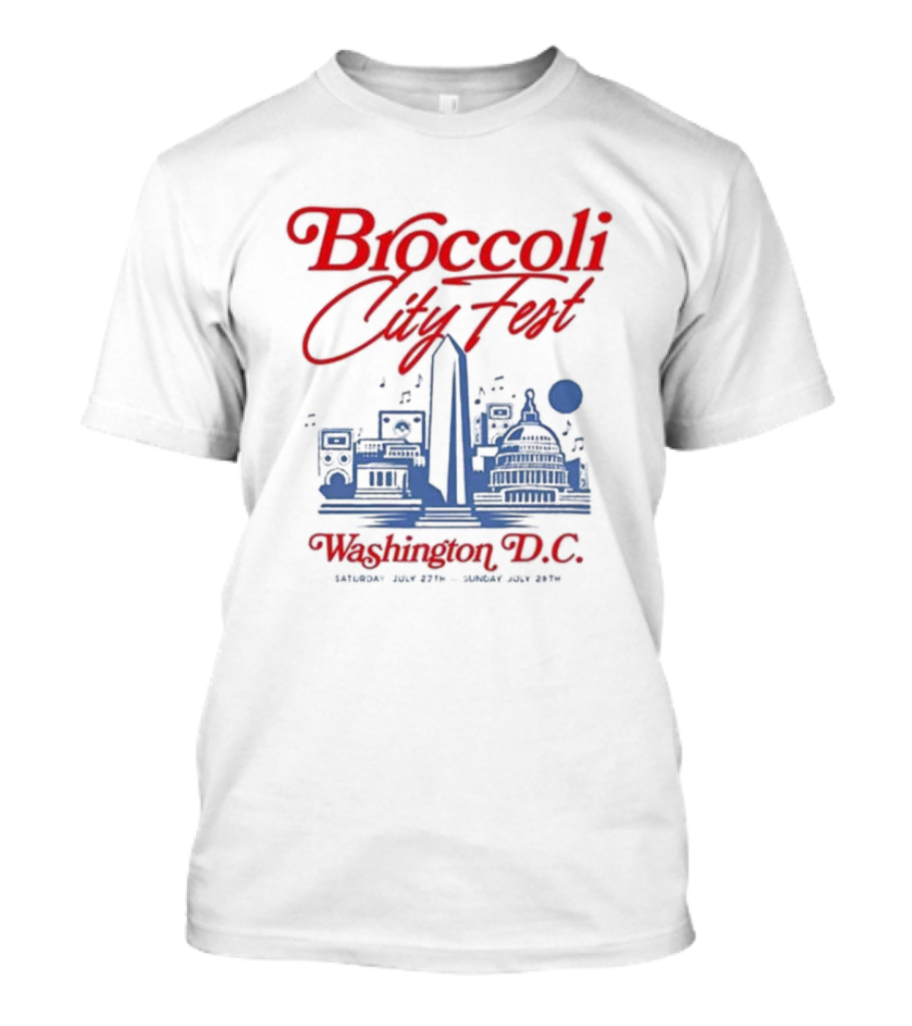 Broccoli City Fest Washington D.C. Skyline July 27-28 T-Shirt