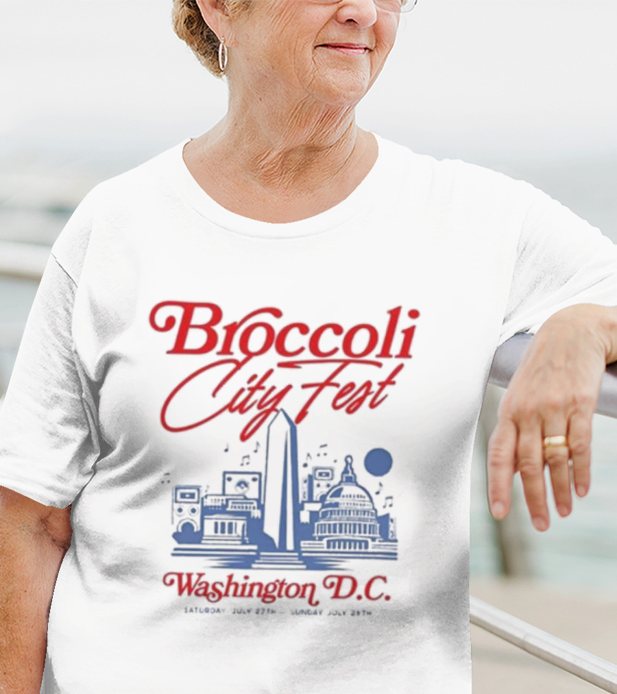 Broccoli City Fest Washington D.C. Skyline July 27-28 T-Shirt
