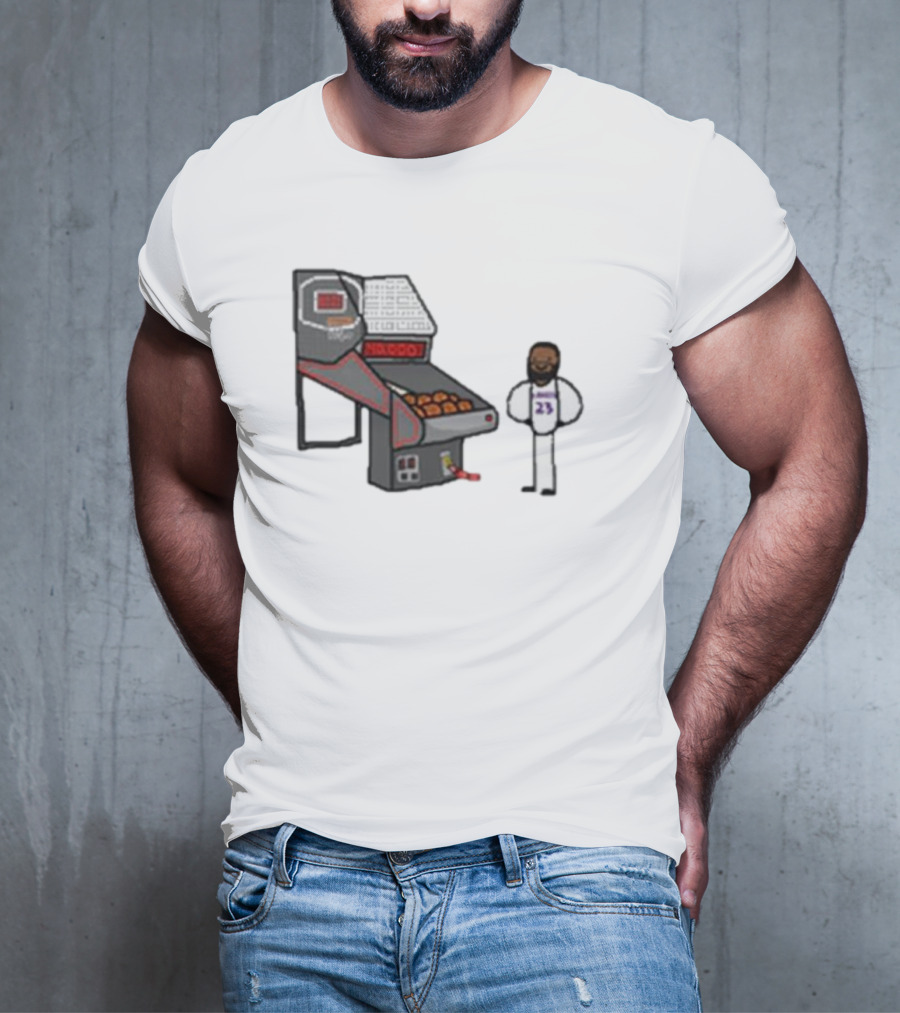 Bron 40k NBA Basketball Shooting Machine 23 T-Shirt